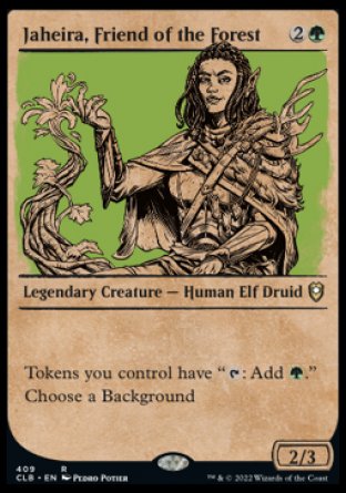 Jaheira, Friend of the Forest (Showcase) [Commander Legends: Battle for Baldur's Gate] | Good Games Adelaide SA