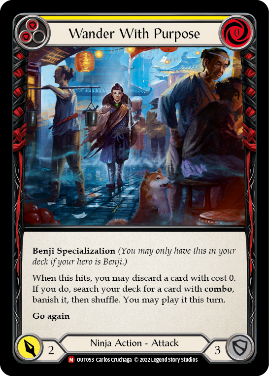 Wander With Purpose [OUT053] (Outsiders)  Rainbow Foil | Good Games Adelaide SA