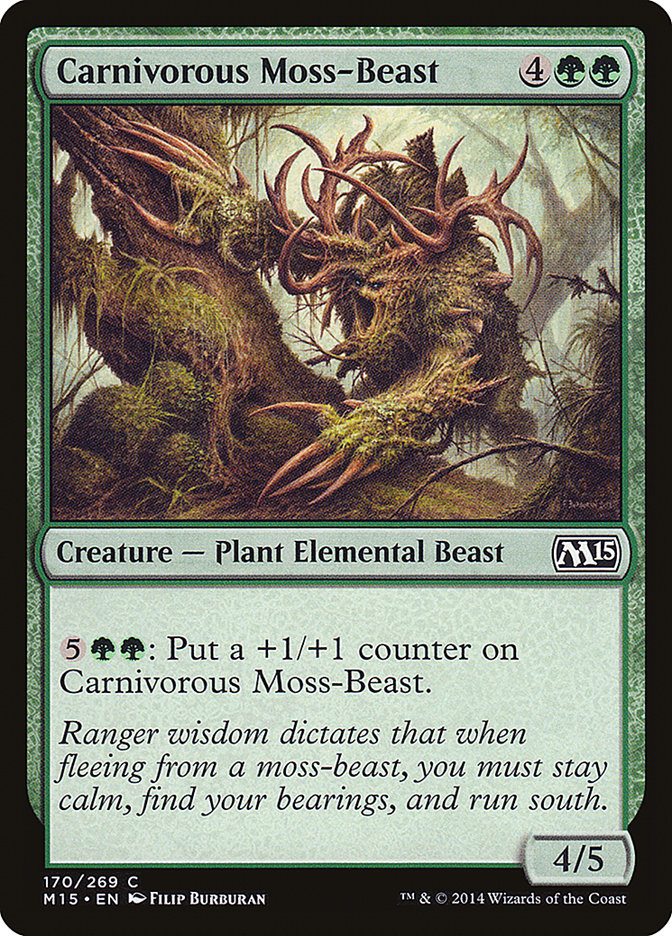 Carnivorous Moss Beast 170 (Magic 2015 (M15))  - Foil | Good Games Adelaide SA