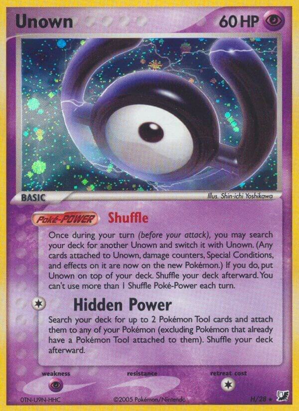 Unown H H/28 (Unseen Forces)  - Holofoil | Good Games Adelaide SA