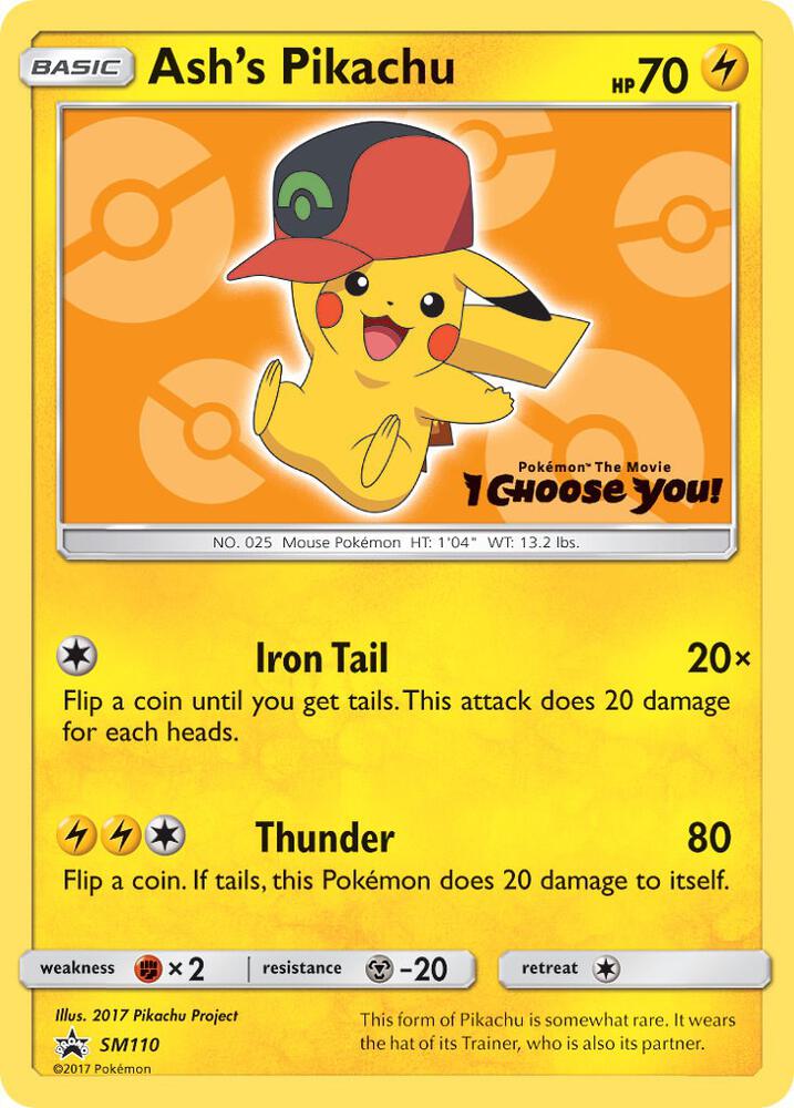 Ash's Pikachu SM110 (SM Promos)  | Good Games Adelaide SA
