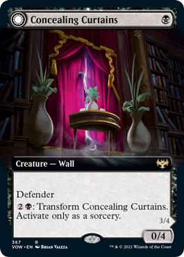 Concealing Curtains Extended Art 367 (Innistrad: Crimson Vow)  | Good Games Adelaide SA