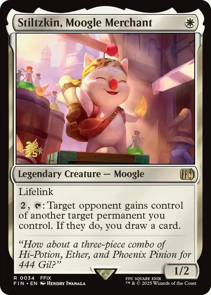 Stiltzkin Moogle Merchant 34 (Prerelease Cards)  - Foil | Good Games Adelaide SA