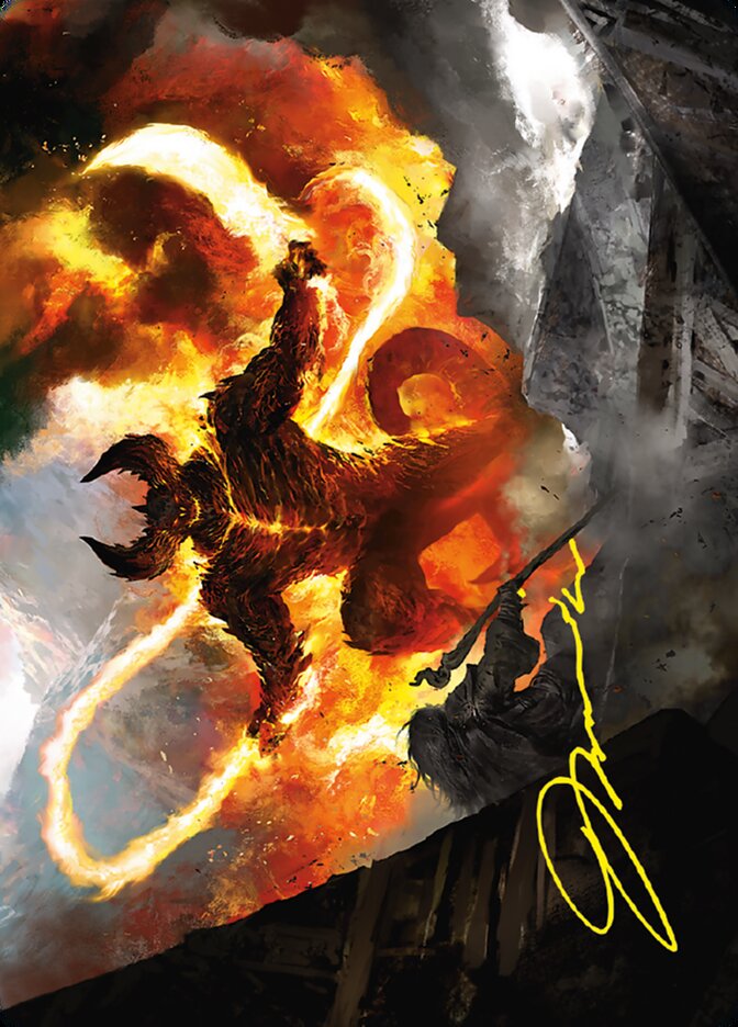 The Balrog, Flame of Udûn // The Balrog, Flame of Udûn 36 (Art Series: Universes Beyond: The Lord of the Rings: Tales of Middle-earth)  | Good Games Adelaide SA