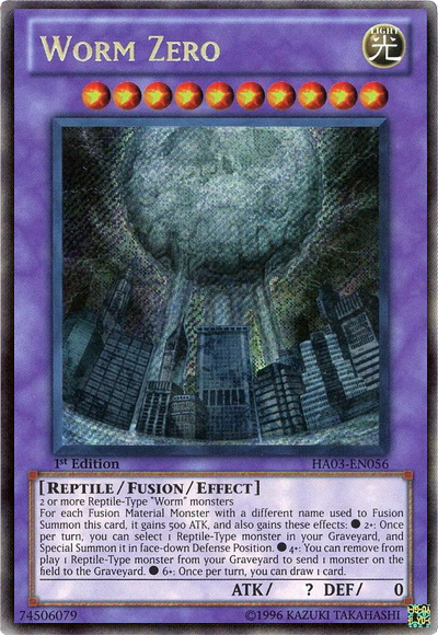 Worm Zero [HA03-EN056] Secret Rare | Good Games Adelaide SA