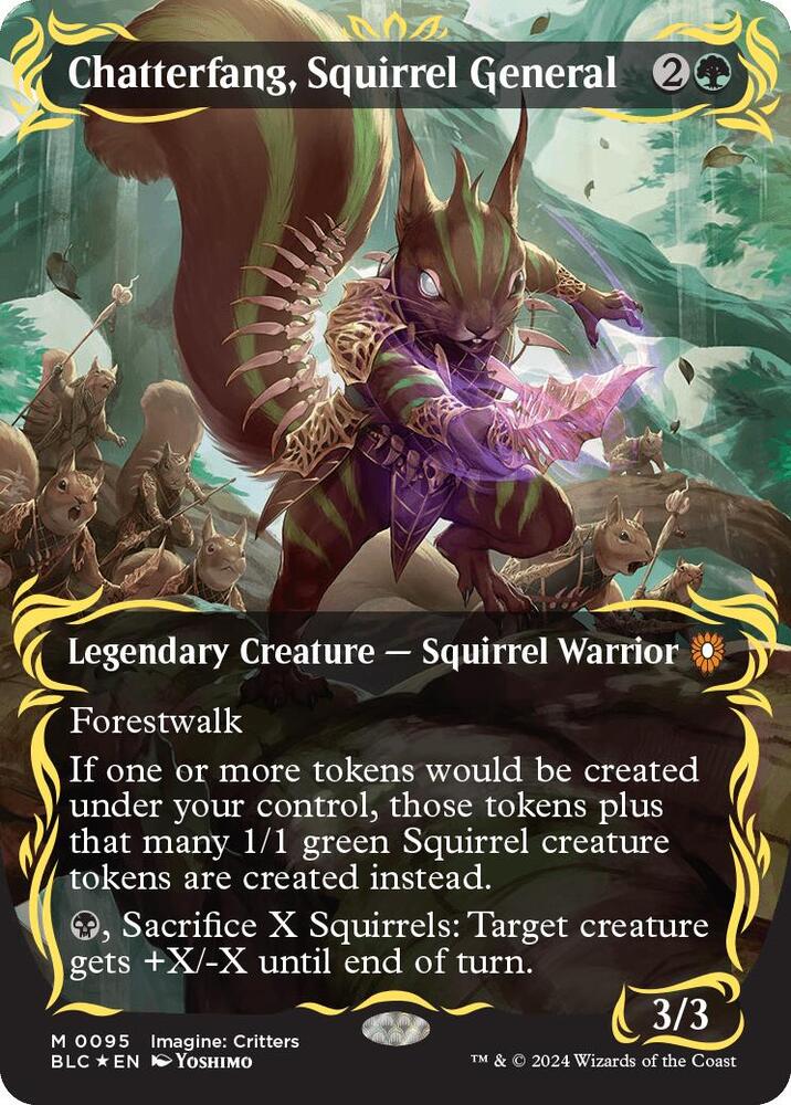 Chatterfang, Squirrel General 95 (Commander: Bloomburrow)  - Foil | Good Games Adelaide SA