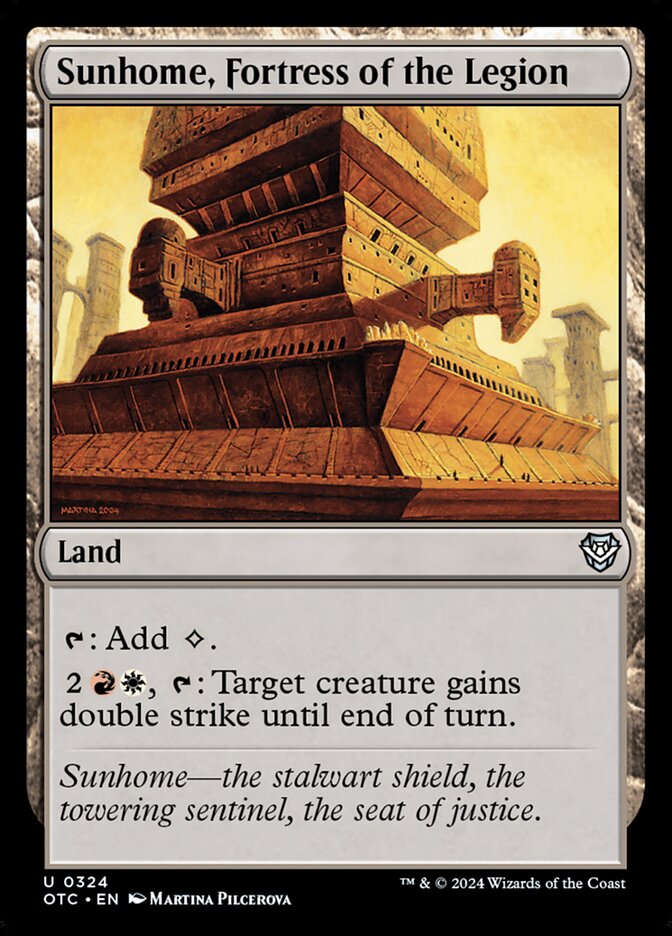 Sunhome, Fortress of the Legion 324 (Commander: Outlaws of Thunder Junction)  | Good Games Adelaide SA