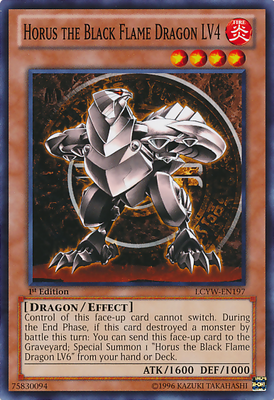 Horus the Black Flame Dragon LV4 [LCYW-EN197] Common | Good Games Adelaide SA