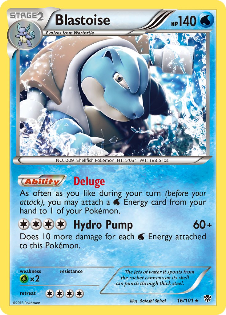 Blastoise (16/101) (Theme Deck Exclusive) [Black & White: Plasma Blast] | Good Games Adelaide SA