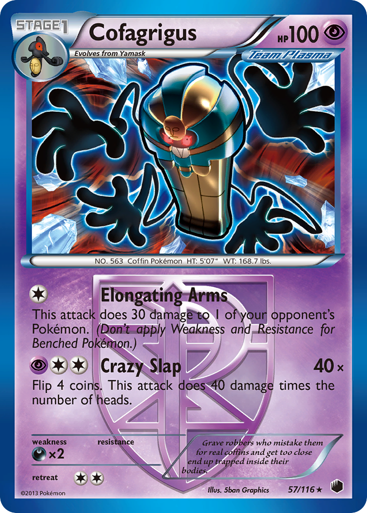 Cofagrigus (57/116) [Black & White: Plasma Freeze] | Good Games Adelaide SA