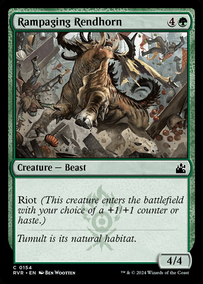 Rampaging Rendhorn 154 (Ravnica Remastered)  | Good Games Adelaide SA