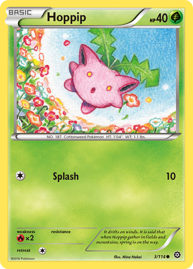Hoppip (3/114) [XY: Steam Siege] | Good Games Adelaide SA