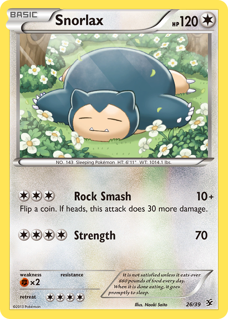 Snorlax (26/39) [XY: Kalos Starter Set] | Good Games Adelaide SA