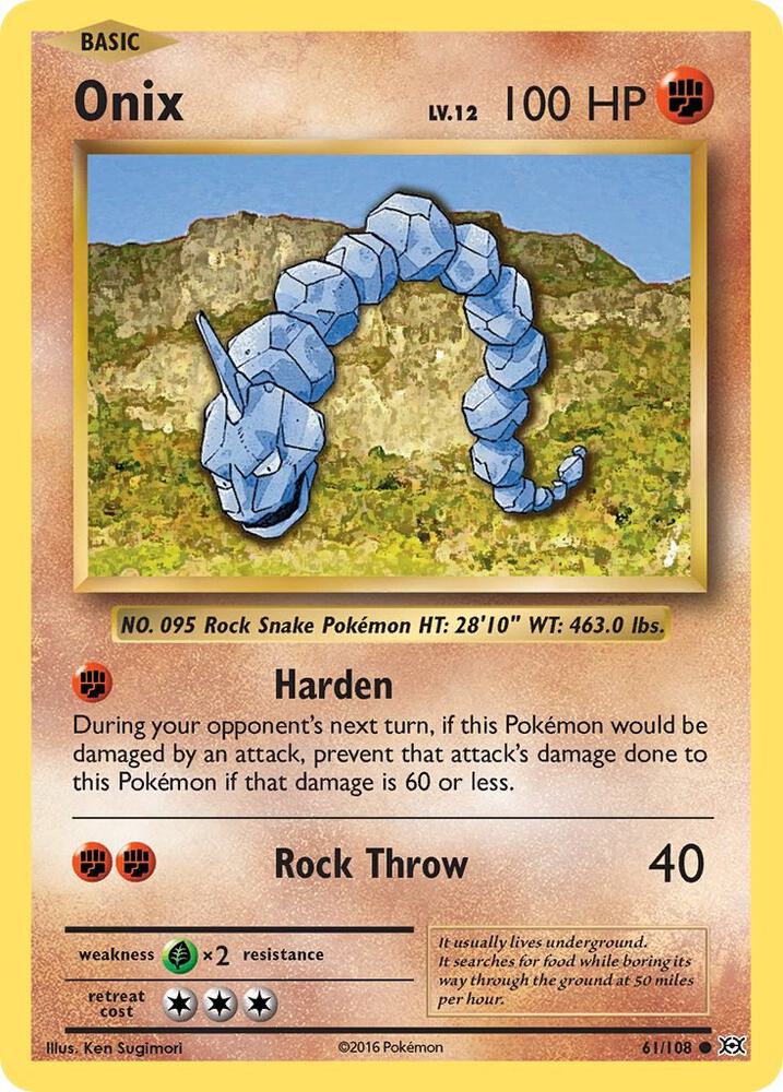 Onix 61/108 (XY - Evolutions)  | Good Games Adelaide SA