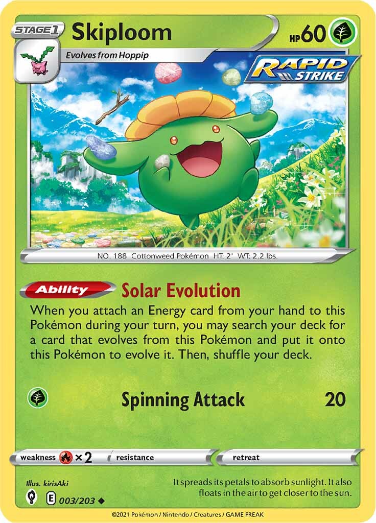 Skiploom (003/203) [Sword & Shield: Evolving Skies] | Good Games Adelaide SA