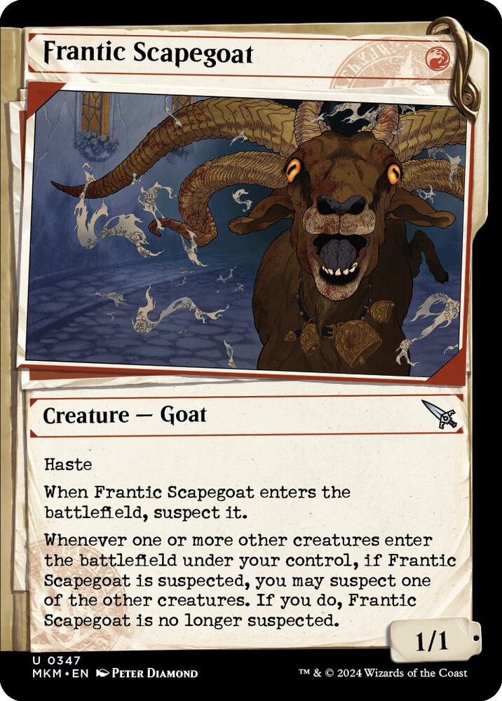 Frantic Scapegoat 347 (Murders at Karlov Manor)  - Foil | Good Games Adelaide SA