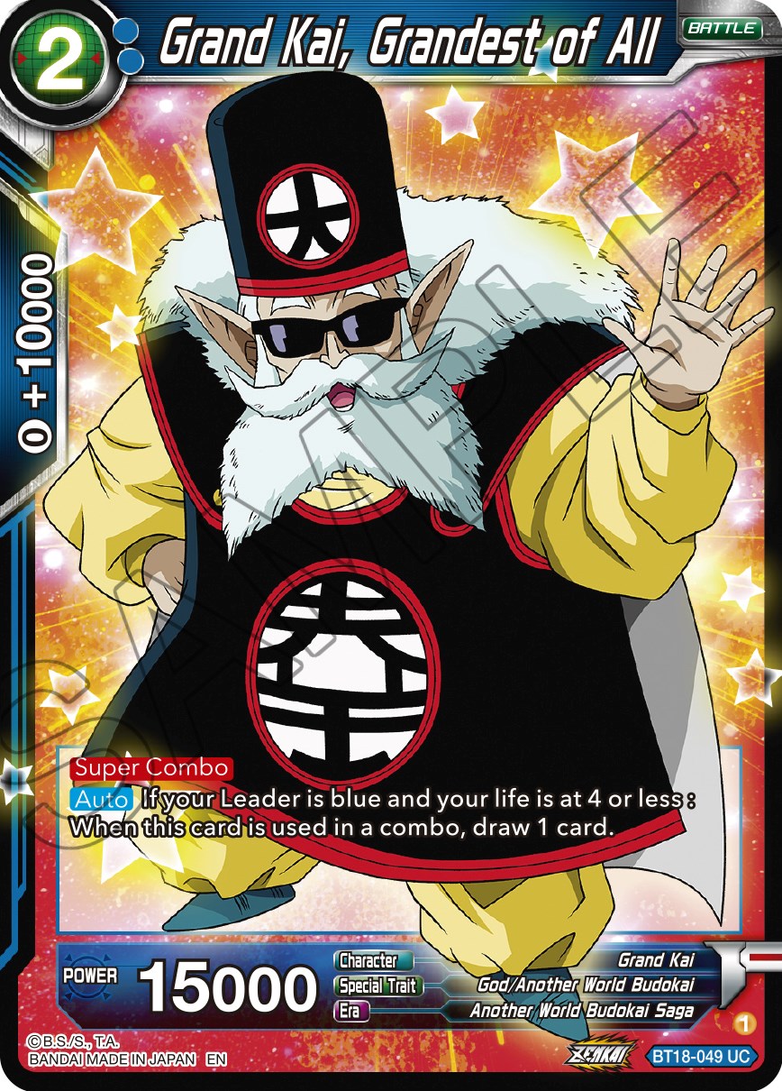Grand Kai, Grandest of All (BT18-049) [Dawn of the Z-Legends] | Good Games Adelaide SA