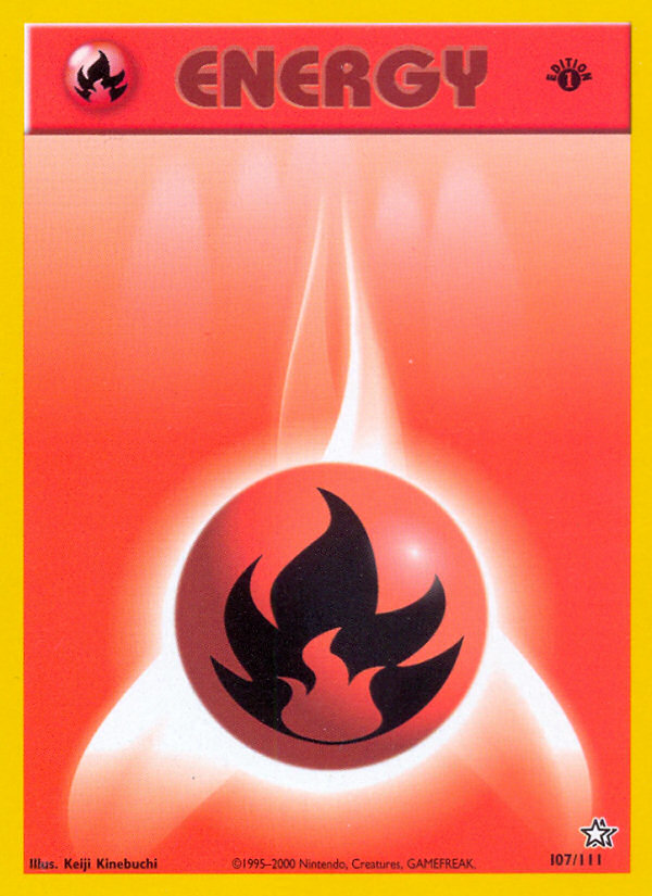 Fire Energy (107/111) [Neo Genesis 1st Edition] | Good Games Adelaide SA