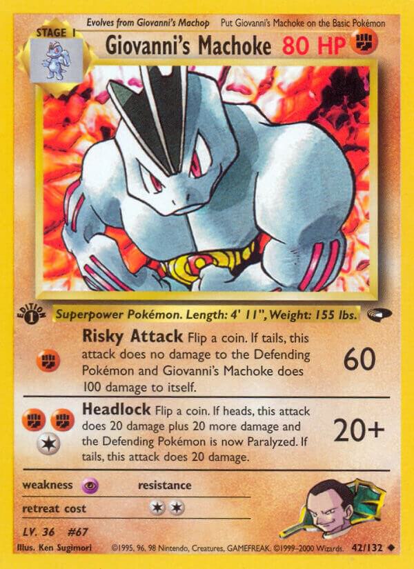 Giovannis Machoke 042/132 (Gym Challenge)  - Unlimited | Good Games Adelaide SA
