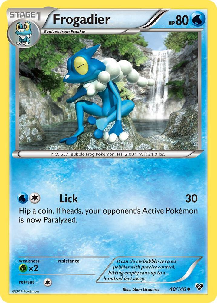 Frogadier 40/146 (XY Base Set)  | Good Games Adelaide SA