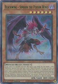 Blackwing - Simoon the Poison Wind (Green) [LDS2-EN040] Ultra Rare | Good Games Adelaide SA