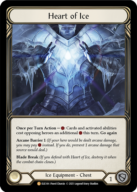 Heart of Ice [ELE144] (Tales of Aria)  1st Edition Cold Foil | Good Games Adelaide SA