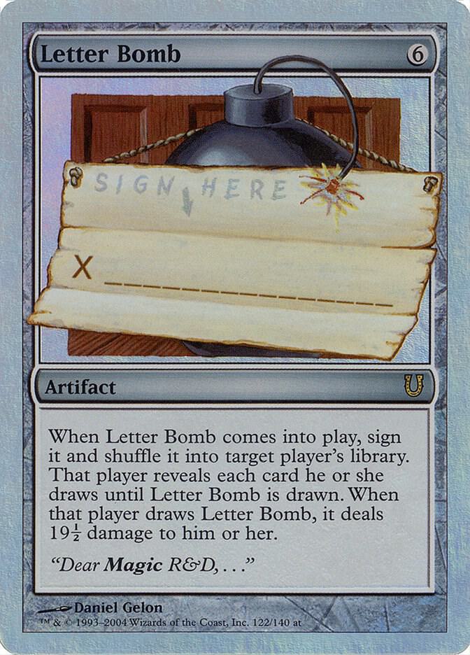 Letter Bomb 122 (Unhinged)  - Foil | Good Games Adelaide SA