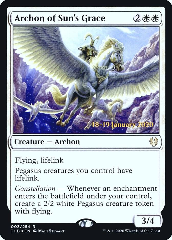 Archon of Suns Grace 3 (Prerelease Cards)  - PreRelease Foil | Good Games Adelaide SA
