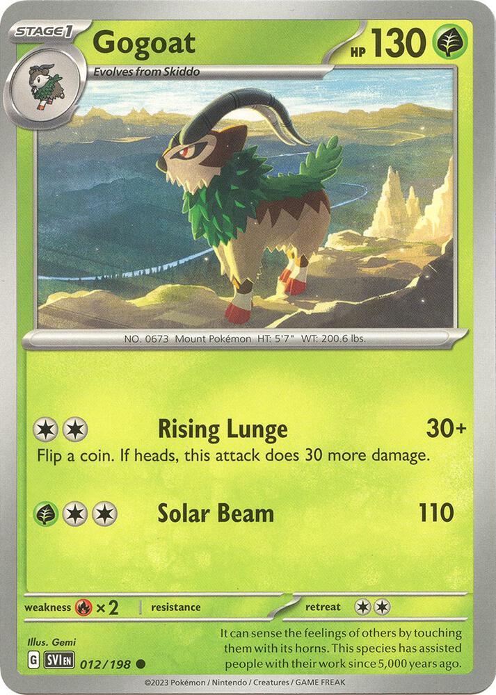 Gogoat 012/198 (SV01: Scarlet & Violet Base Set)  | Good Games Adelaide SA