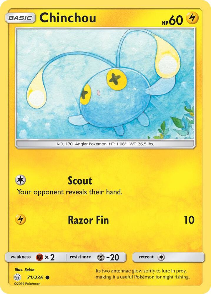 Chinchou 71/236 (SM - Cosmic Eclipse)  | Good Games Adelaide SA