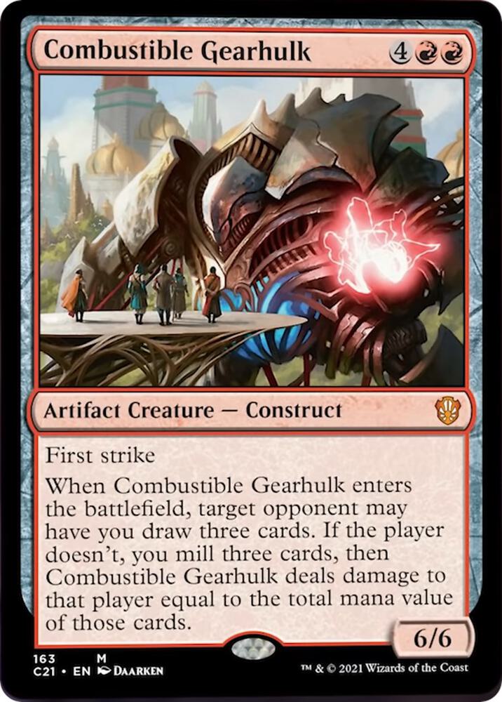Combustible Gearhulk 163 (Commander 2021)  | Good Games Adelaide SA