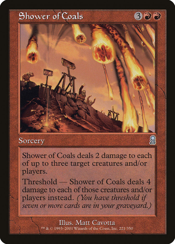 Shower of Coals 221 (Odyssey)  - Foil | Good Games Adelaide SA