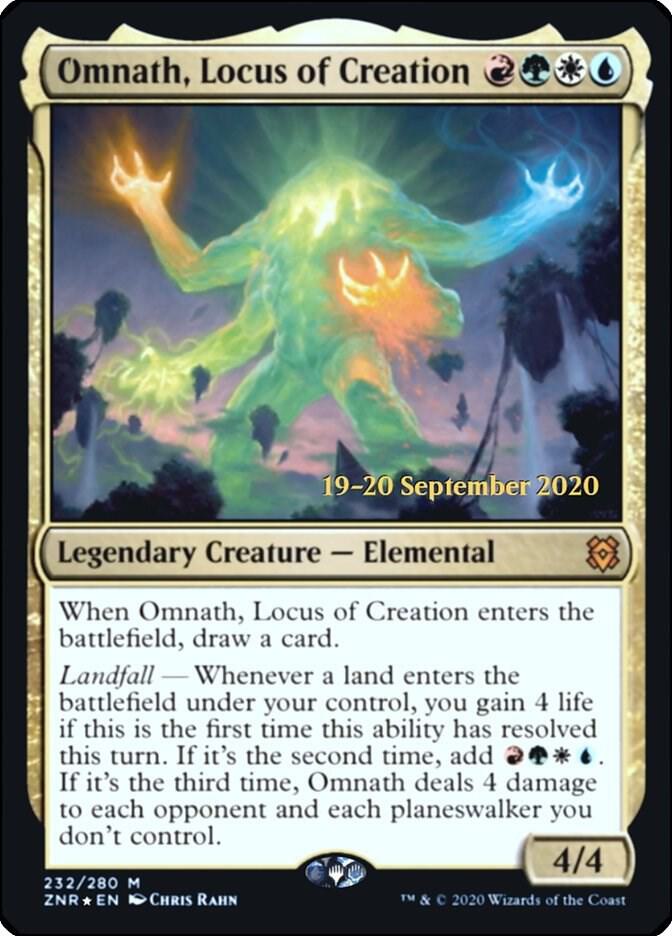 Omnath Locus of Creation 232 (Prerelease Cards)  - Foil | Good Games Adelaide SA