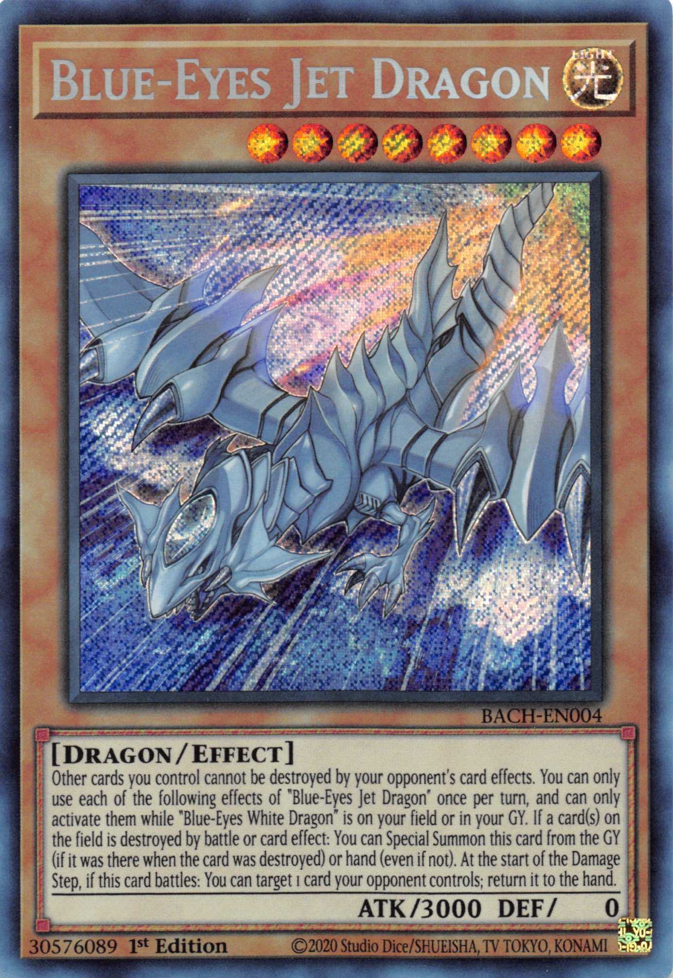 Blue-Eyes Jet Dragon [BACH-EN004] Starlight Rare | Good Games Adelaide SA