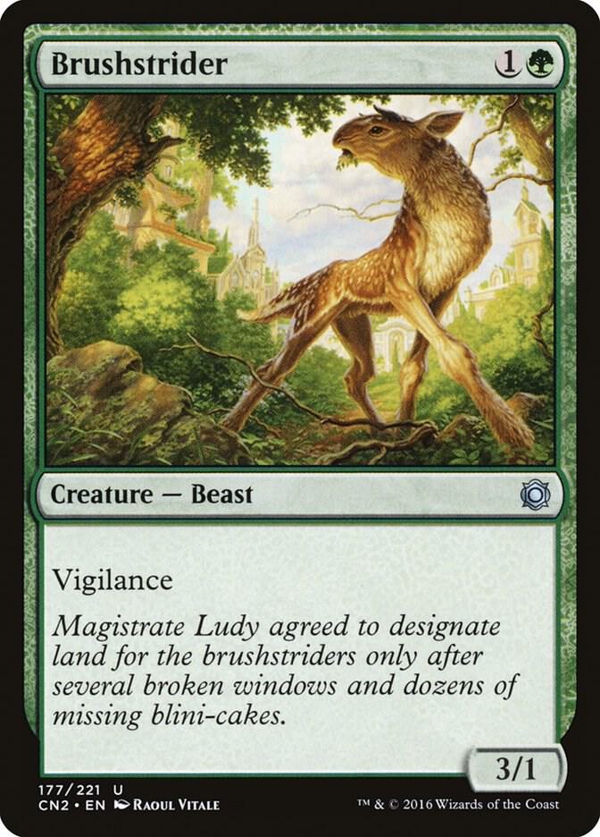 Brushstrider 177 (Conspiracy: Take the Crown)  - Foil | Good Games Adelaide SA