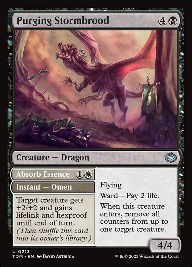 Purging Stormbrood // Absorb Essence 213 (Tarkir: Dragonstorm)  | Good Games Adelaide SA