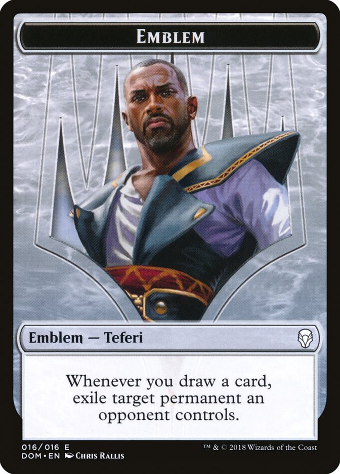 Emblem - Teferi, Hero of Dominaria [Dominaria Tokens] | Good Games Adelaide SA