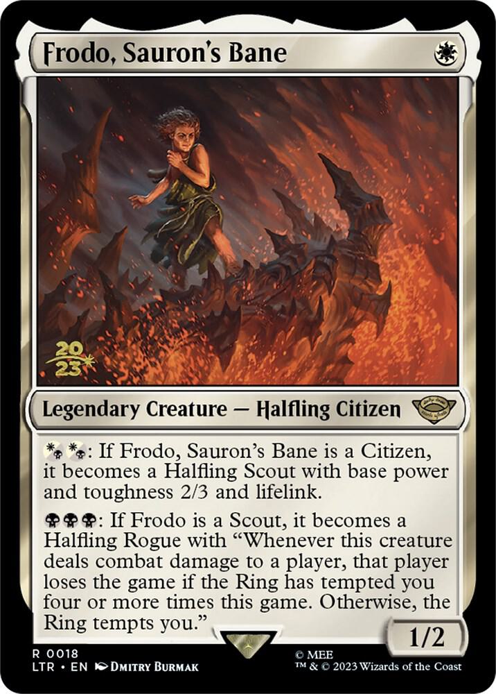 Frodo Saurons Bane 18 (Prerelease Cards)  - Foil | Good Games Adelaide SA