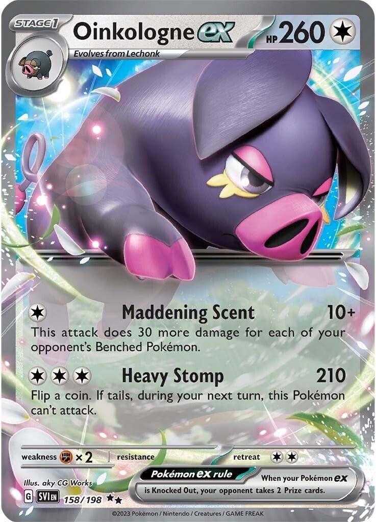 Oinkalogne ex (158/198) (Jumbo Card) [Scarlet & Violet: Base Set] | Good Games Adelaide SA