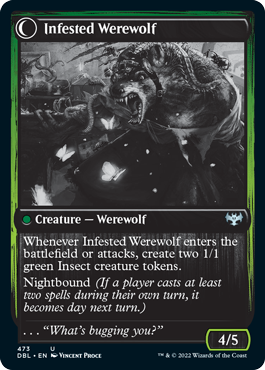 Infestation Expert // Infested Werewolf [Innistrad: Double Feature] | Good Games Adelaide SA