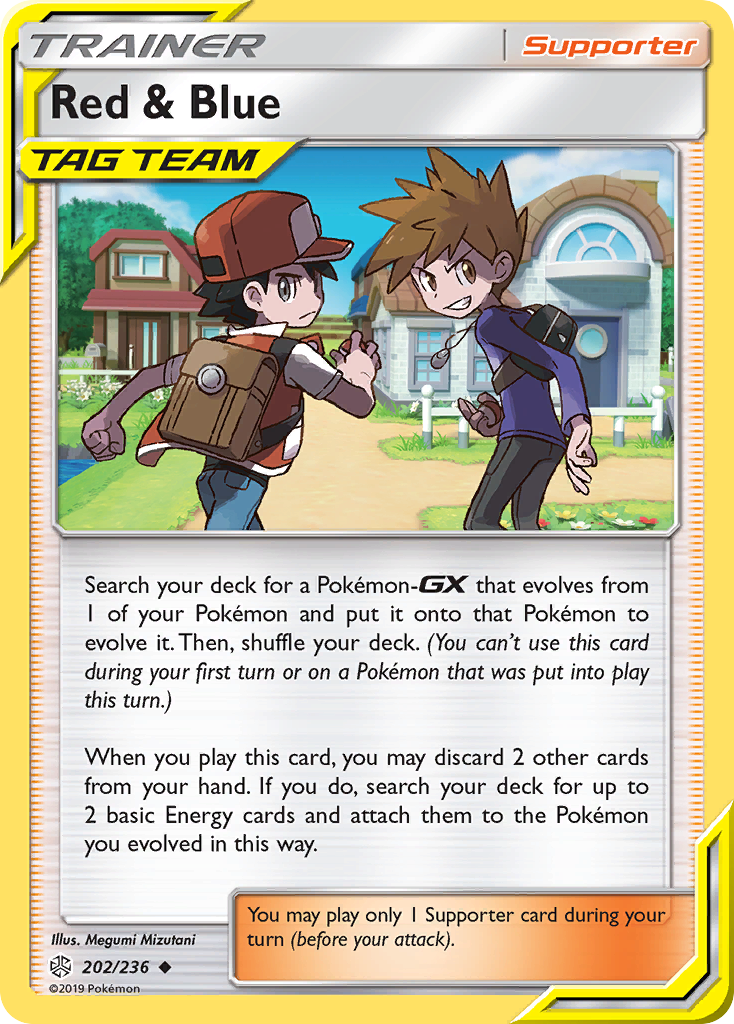 Red & Blue (202/236) [Sun & Moon: Cosmic Eclipse] | Good Games Adelaide SA
