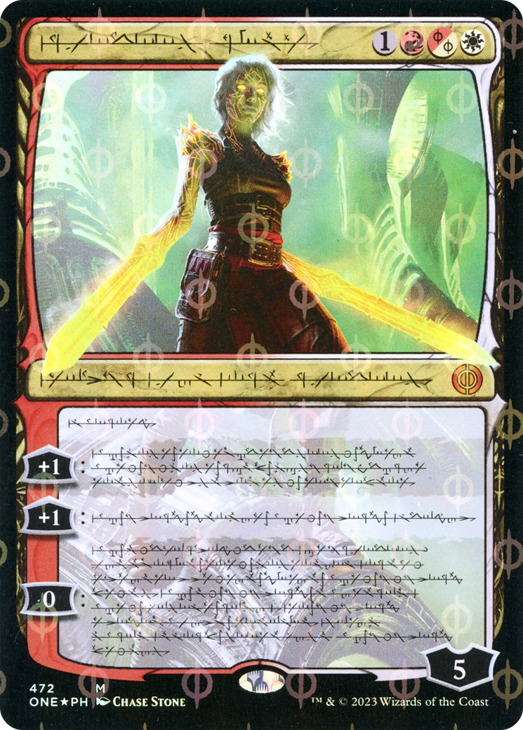 Nahiri, the Unforgiving (Phyrexianized Step-and-Compleat Foil) [Phyrexia: All Will Be One] | Good Games Adelaide SA