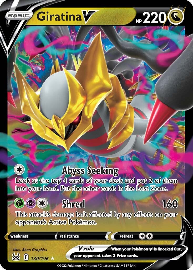 Giratina V (130/196) [Sword & Shield: Lost Origin] | Good Games Adelaide SA