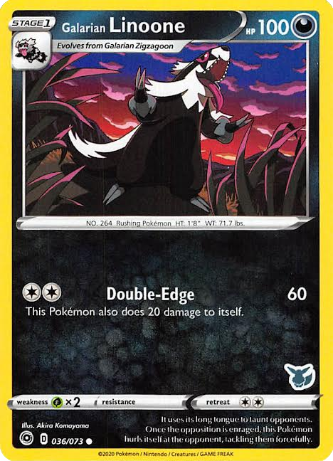 Galarian Linoone (036/073) (Eevee Deck) [Battle Academy 2022] | Good Games Adelaide SA