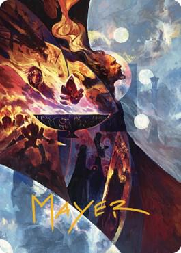Urzas Command Art Card Gold Stamped Signature 31 (Art Series: The Brothers' War)  | Good Games Adelaide SA