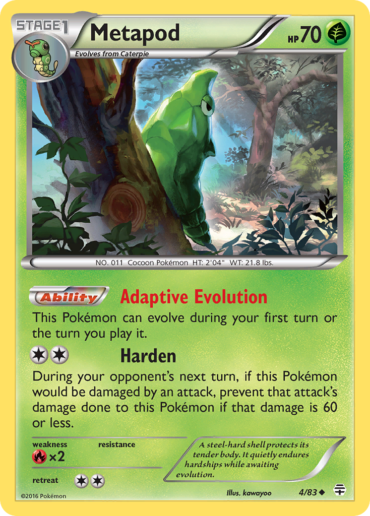 Metapod (4/83) [XY: Generations] | Good Games Adelaide SA