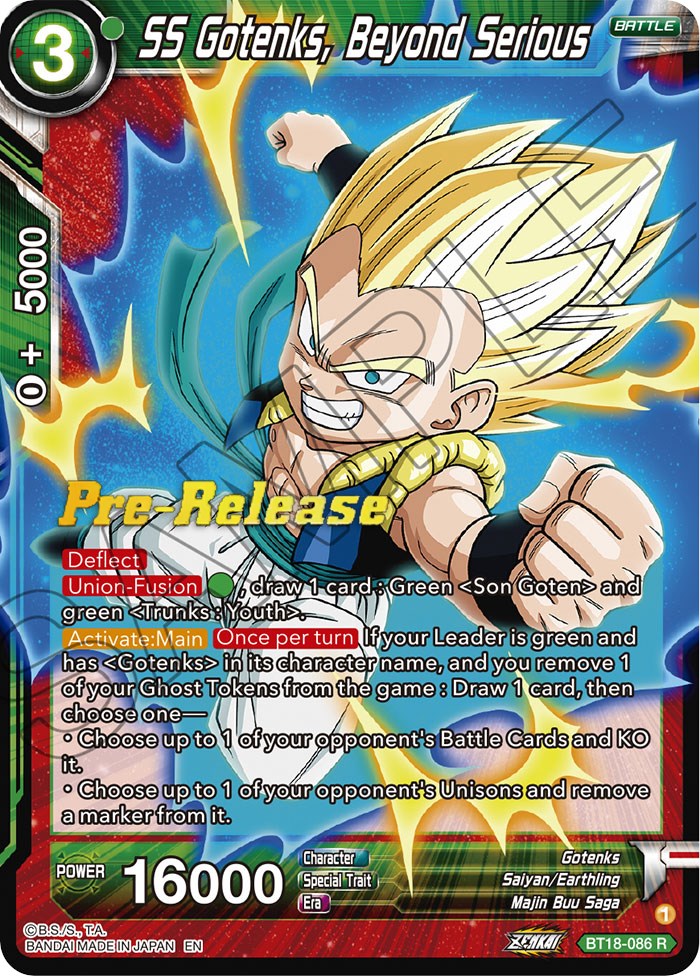 SS Gotenks, Beyond Serious (BT18-086) [Dawn of the Z-Legends Prerelease Promos] | Good Games Adelaide SA