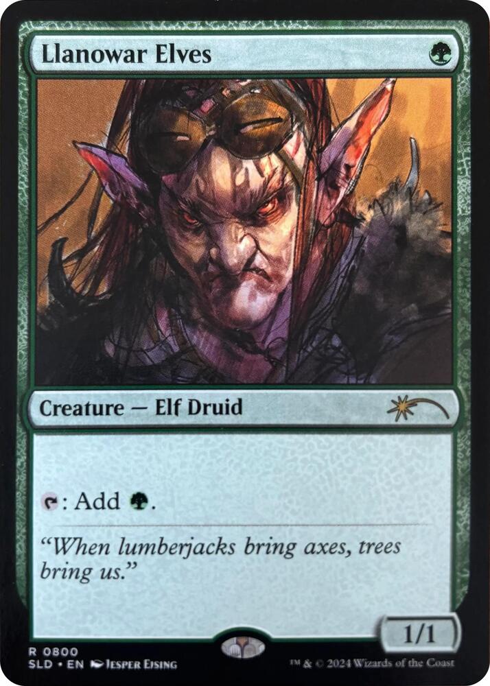 Llanowar Elves 0800 800 (Secret Lair Drop Series)  | Good Games Adelaide SA