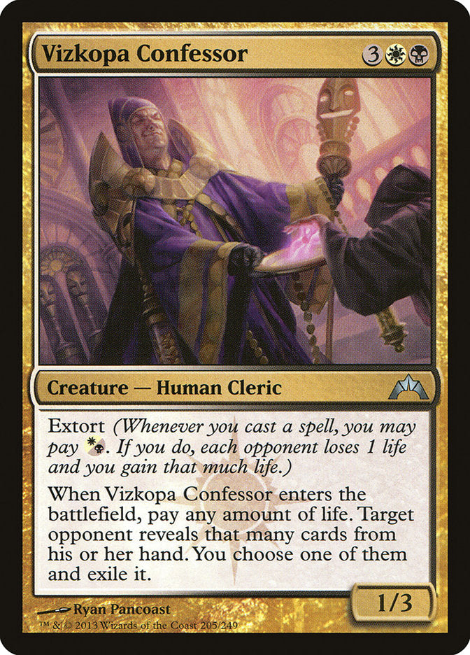 Vizkopa Confessor 205 (Gatecrash)  - Foil | Good Games Adelaide SA