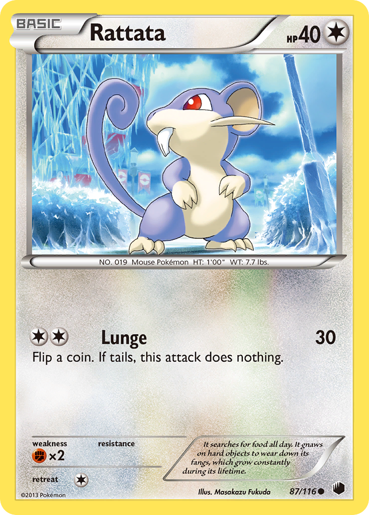 Rattata (87/116) [Black & White: Plasma Freeze] | Good Games Adelaide SA